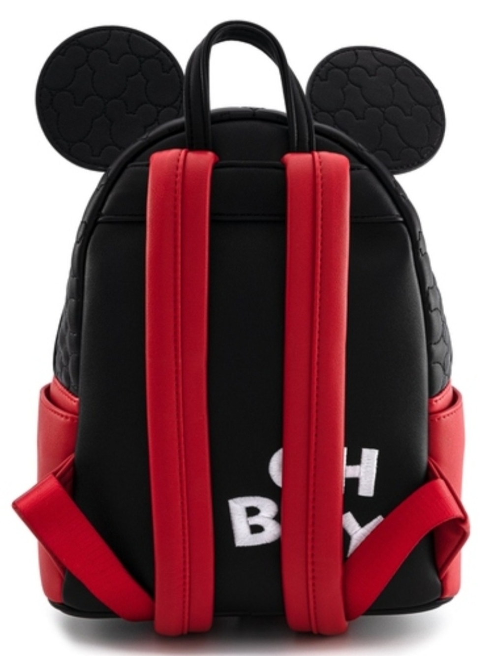 Loungefly Black, Red & White Mickey Mouse Kids Mini Quilted Backpack - Picture 7 of 7